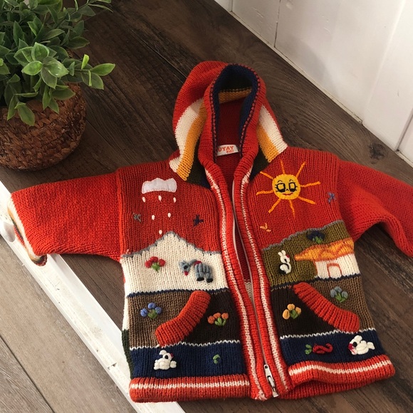KUKYAY KIDS Other - KUYAY kids sweater handmade in Peru wool blend .